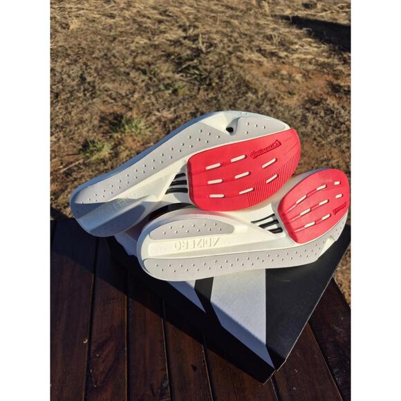 adidas Adizero Takumi Sen 10 White Black Lucid Red Size 9.5 - IH5712 $180 MSRP - Picture 8 of 8